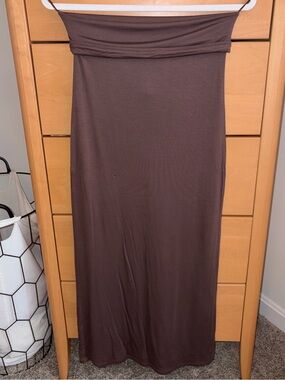 Garage Brown convertible maxi skirt/midi dress